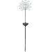 Royce Lighting RL1218S-09 Solar Metal Sun Stake 2 Piece Set with Multi Color Changing LED Lights Set in Black Finish