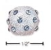 Sterling Silver December Fireball Slide Charm (2mm Center Hole)