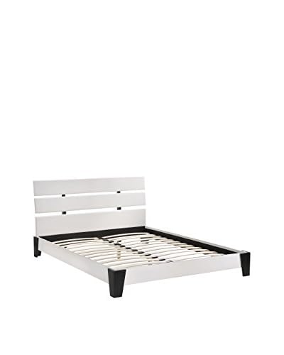 Modway Zoe Queen Vinyl Bed Frame, White Modway Edge Leather Office ...