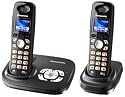 Panasonic KX-TG8022GT, DECT Schnurlostelefon mit Anrufbeantworter und zusätzlichem Mobilteil inkl. Ladeschale, titan-schwarz