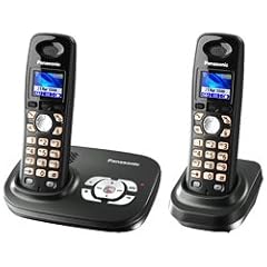 Panasonic KX-TG8022GT, DECT Schnurlostelefon mit Anrufbeantworter und zusätzlichem Mobilteil inkl. Ladeschale, titan-schwarz