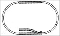 Aristo-Craft - USA Extender Track Set with 1 Manual Switch Brass G