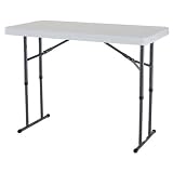 Lifetime 4-Foot Adjustable Height Folding Table