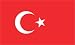 EURASIAN REPUBLIC OF TURKEY WHITE CRESCENT MOON FLAG