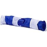 Petco Blue & White Crinkle Tunnel for Cats, 60" L X 10" W