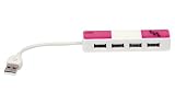 TnB - HUUSDF2 - Dancefloor - Hub USB 2.0 - 4 ports - Rose/Blanc