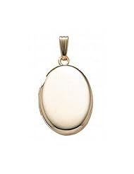 14K Gold Filled Oval Locket 5/8 inch x 3/4 inch