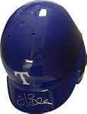 Hank Blalock Signed Rangers Mini Helmet
