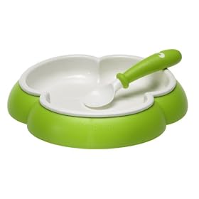 BabyBjorn Plate and Spoon - Green
