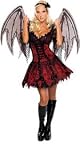 Vampire Fairy Adult Halloween Costume Size 6-9 Small