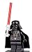 LEGO Star Wars LOOSE Mini Figure Darth Vader with Silver Lightsaber