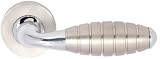 Gainsborough Duo Lever On Rose Satin Nickel/Chrome Pack of 4