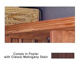 Wine Cellar Innovations Poplar with Classic Mahogany Stain Base and Crown for Straight Corner
