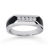 14k W Gold Modern Stylish Onyx 1/4Ct Mens Diamond Ring 31aez7TvlpL. SL160 14k W Gold Modern Stylish Onyx 1/4Ct Mens Diamond Ring