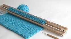 Weave and Hook Knitting Board 28" with Knit Hook