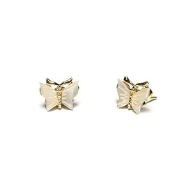 Mother of Pearl Butterfly Stud Earrings