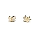 Mother of Pearl Butterfly Stud Earrings