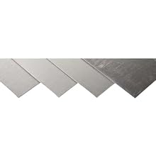 1008 Carbon Steel Sheet, Unpolished (Mill) Finish, ASTM A1008, 0.08" Thickness, 4" Width, 4" Length (Pack of 4)