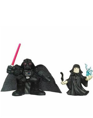 Star Wars 2010 Galactic Heroes Mini Figure 2Pack Emperor Darth Vader by Hasbro