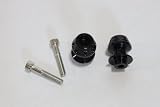 Swingarm Stand Spools - 10mm - Black - Kawasaki ZX6R ZX6 636, ZX9R ZX9, ZX10R ZX10, ZX12R ZX12, ZX14R ZX14, ZZR 1200, 600, 900, Ninja