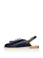 L37 Sandalias planas (Negro)