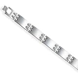 8.25 Inch Titanium Link Bracelet. 8.25 Inch Titanium Link Bracelet - JewelryWeb