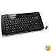IOGear Multimedia Keyboard with Laser Trackball and Scroll Wheel, 2.4GHz Wireless GKM561R (Black)