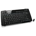 IOGear Multimedia Keyboard with Laser Trackball and Scroll Wheel, 2.4GHz Wireless GKM561R (Black)