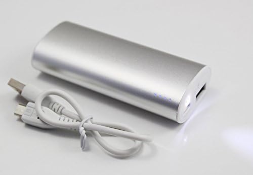 Walma 5600mAh LED Light USB Portable External Backup Stick Battery Charge Power Bank for iPhone iPod Samsung Sony PS3(Silver)