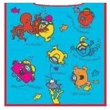 Official Mr Men Poncho/Towcho 100% cotton beach towel