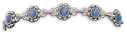 Blue and Silver Berry Bracelet
