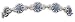 Blue and Silver Berry Bracelet