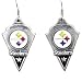 Pittsburgh Steelers Enameled Pewter NFL Earrings