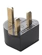 Adapter Plug - Great Britain - Black Polarized