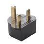 Adapter Plug - Great Britain - Black Polarized