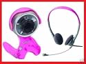 Saitek Expression 300K USB Webcam & Headset Bundle - Pink