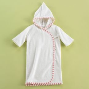 Hooded Towels: Pink Under Hooded Kimono