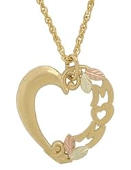 Black Hills Gold 10K Mom Heart Pendant