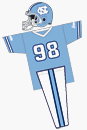 North Carolina Tar Heels NCAA Youth Four Piece Uniform Set (Medium) from Franklin