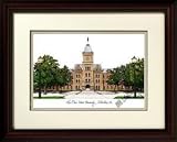 Ohio State University Alma Mater Alma Mater 14x18 Lithograph in Mahogany Frame