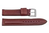 Hadley Roma Heavy Duty 22mm Tan Sport Leather Watch Band