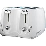 Kitchen & Housewares : Rushobb 13899 Compact Toaster White 4 Slice