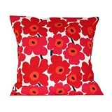 marimekko PIENI UNIKKO クッションカバー 45cm×45cm （クッション<strong>中綿</strong>なし）/ホワイト＆レッド