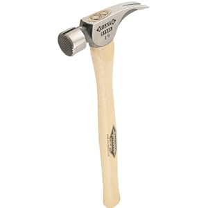 Stiletto REN19MS Steel 19 Milled Face Hammer with a Straight 18" Hickory Handle