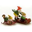 DEPARTMENT 56/HERITAGE VILLAGE COLLECTION/NORTH POLE SERIES "TESTING THE TOYS "SET OF 2 ACCESSORIES