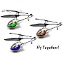 Combo, 1 Red, 1 Green, 1 Blue Venom Micro Ranger Mini RC Helicopters - Fly Together!