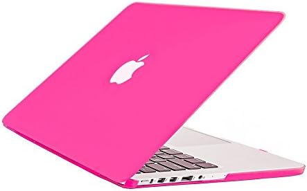 Macbook Retina 13.3 case,Leimi Rubberized Hard Case Cover for Apple Macbook Pro 13.3" with Retina Display A1502 / A1425 (Newest Version,not with Cd/dvd Rom)-Rose