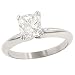 1.26ct Solitiare Cushion Cut Ring 14KT WGEgl EF;SI2