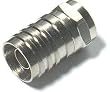CHANNEL VISION 2104-QS Quad Shield F-Connector with Crimp Sleeve