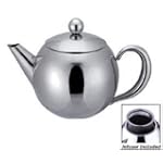 Stainless Steel Teapot with Infuser - 51oz. Capacity